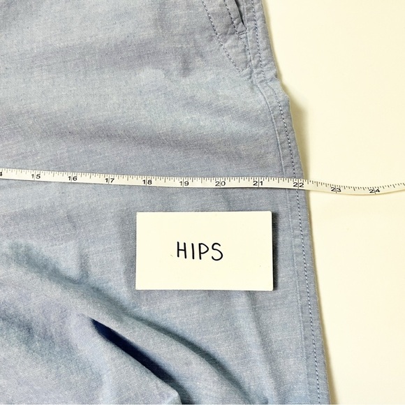Talbots Relaxed Chino Pants 10 100% cotton Newport Chambray light blue summer - Picture 9 of 12